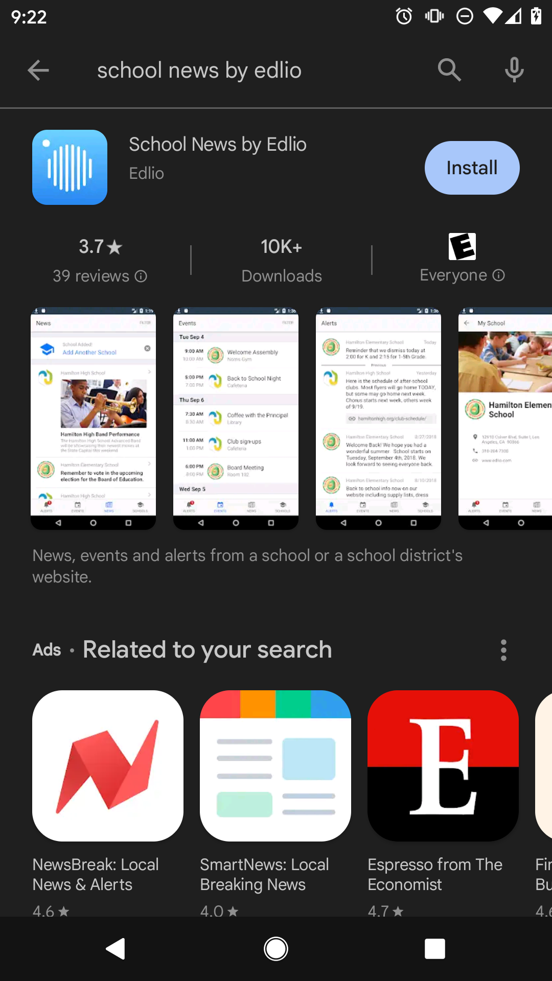 School News App by Edlio in the App Store