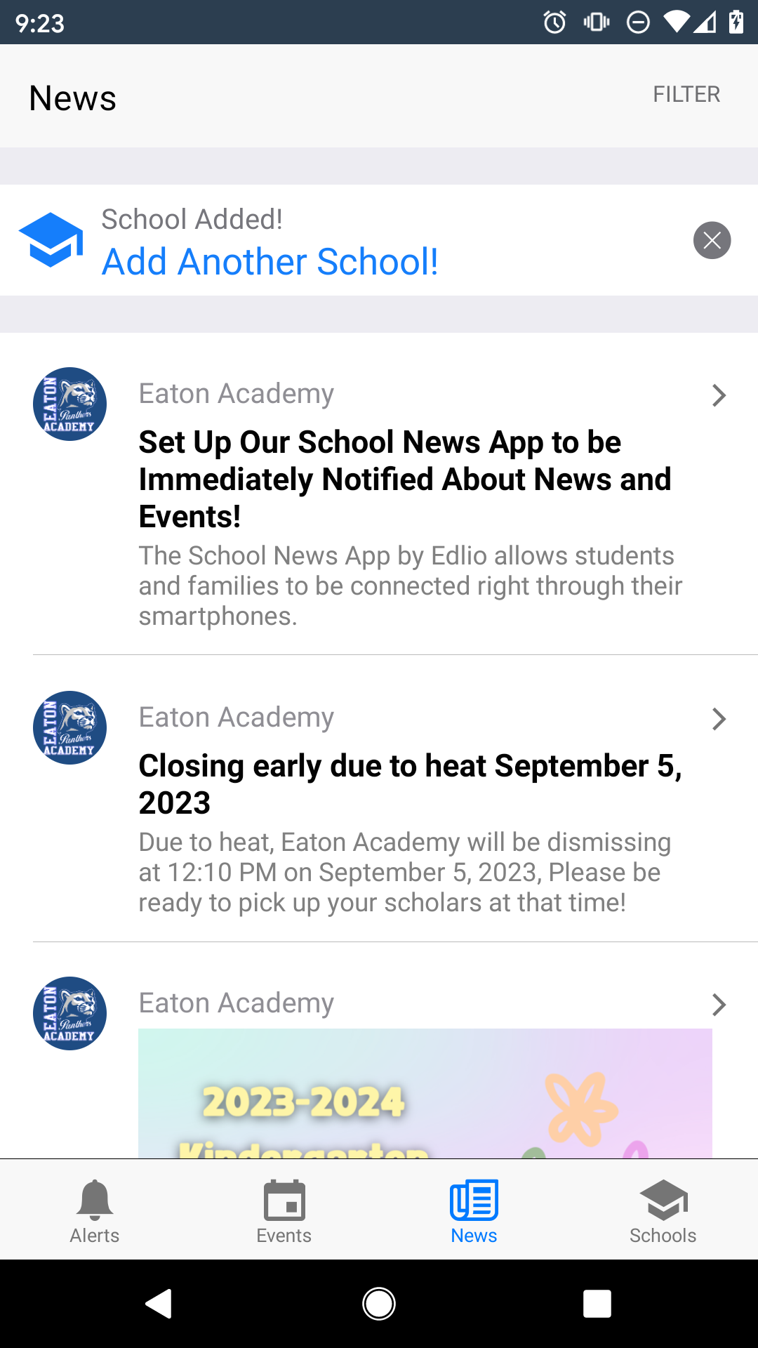 News from Eaton Academy
